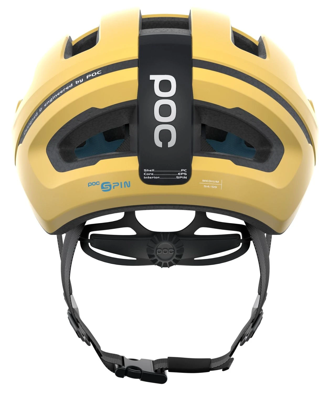 POC Omne Air Spin Rennradhelm - Sulfur Yellow Matt 6 POC Omne Air Spin Rennradhelm - Sulfur Yellow Matt – Bild 4