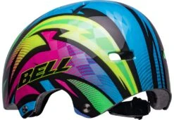 Bell SPAN Skaterhelm & Fahrradhelm-gloss Blue/magenta Psycho -Fahrradhelm 210165051 bell span bmx psycho gloss blue magenta back left