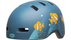 Bell Lil Ripper Kinder Fahrradhelm - Mat Gray/blue Fish