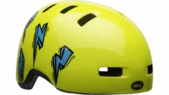 Bell Lil Ripper Kinder Fahrradhelm - Hi-viz/blue Bolt -Fahrradhelm 210208015 bell lil ripper youth helmet bolt gloss hi viz front right
