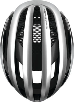 ABUS AirBreaker Rennradhelm - Gleam Silver -Fahrradhelm 81741 AirBreaker gleam silver top 3