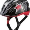 Alpina Ximo Flash Kinder Fahrradhelm - Black Red White Star
