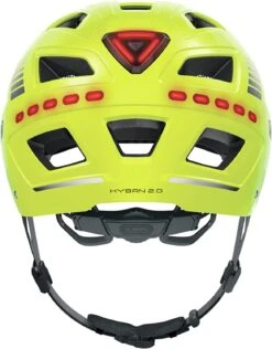ABUS Hyban 2.0 LED Fahrradhelm - Signal Yellow Shiny -Fahrradhelm ABUS Hyban 2 0 Led Fahrradhelm signal yellow shiny 3