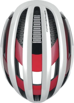 ABUS AirBreaker Rennradhelm - White-red -Fahrradhelm Abus Airbreaker Rennradhelm cycling helmet white red 4