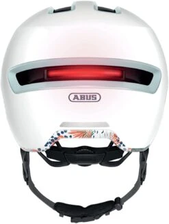 ABUS HUD-Y City- Fahrradhelm - Flower White Shiny -Fahrradhelm Abus Hud y city stadt fahrradhelm ebike helm flower white L 3