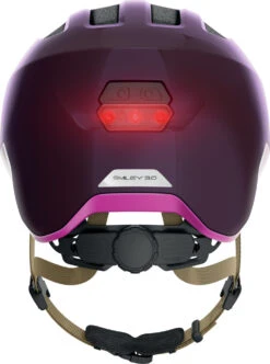 ABUS Smiley 3.0 ACE LED Kinder-Fahrradhelm - Royal Purple Shiny -Fahrradhelm Abus Smiley 3 0 Ace kinder fahrradhelm royal glossy 3