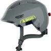 ABUS Smiley 3.0 ACE LED Kinder-Fahrradhelm - Shiny Grey -Fahrradhelm Abus Smiley 3 0 Ace kinder fahrradhelm shiny grey 0