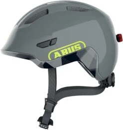 ABUS Smiley 3.0 ACE LED Kinder-Fahrradhelm - Shiny Grey