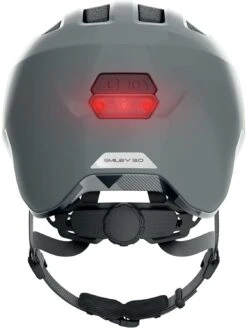 ABUS Smiley 3.0 ACE LED Kinder-Fahrradhelm - Shiny Grey 8 ABUS Smiley 3.0 ACE LED Kinder-Fahrradhelm - Shiny Grey -Fahrradhelm Abus Smiley 3 0 Ace kinder fahrradhelm shiny grey 3