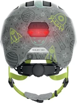 ABUS Smiley 3.0 LED Kinder-Fahrradhelm - Grey Space -Fahrradhelm Abus Smiley 3 0 LED kinder fahrradhelm grey space 3