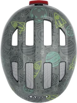 ABUS Smiley 3.0 LED Kinder-Fahrradhelm - Grey Space -Fahrradhelm Abus Smiley 3 0 LED kinder fahrradhelm grey space 4