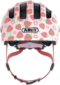ABUS Smiley 3.0 LED Kinder-Fahrradhelm - Rose Strawberry Shiny -Fahrradhelm Abus Smiley 3 0 LED kinder fahrradhelm rose strawberry shiny 2