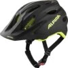 Alpina Carapax Jr. Flash Fahrradhelm - Black Neon Yellow Mat -Fahrradhelm Alpina Carapax junior flash Kinder Fahrradhelm black neon yellow matt 1
