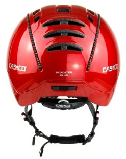 CASCO Roadster Plus Visier Fahrradhelm - Rot Glanz -Fahrradhelm CASCO ROADster Plus Glossy Red Visor Sunset back rgb 04 3628
