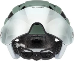 Uvex Finale Visor Vario Visier Fahrradhelm - Moss Green-cloud Matt -Fahrradhelm uvex finale visor v Fahrradhelm mit selbsttoenendem Visier moos green mat 3