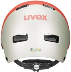 Skaterhelm Uvex Kid 3 Cc - Grapefruit Sand Mat -Fahrradhelm uvex kid 3 cc kinder skaterhelm fahrradhelm grapefruit sand mat 3 Ansicht von hinten