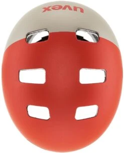 Skaterhelm Uvex Kid 3 Cc - Grapefruit Sand Mat -Fahrradhelm uvex kid 3 cc kinder skaterhelm fahrradhelm grapefruit sand mat 3 Ansicht von oben