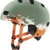 Skaterhelm Uvex Kid 3 Cc - Moos Green-sand Mat -Fahrradhelm uvex kid 3 cc kinder skaterhelm fahrradhelm moos green sand mat 1