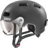 Uvex Rush Visor Visier Fahrradhelm - Dark Silver Mat