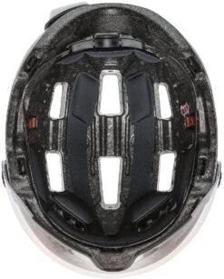 Uvex Rush Visor Visier Fahrradhelm - Dark Silver Mat -Fahrradhelm uvex rush visor Visier Fahrradhelm mit Ruecklicht dark silver mat 6