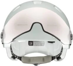 Uvex Rush Visor Visier Fahrradhelm - Papyrus Grey Mat -Fahrradhelm uvex rush visor Visier Fahrradhelm mit Ruecklicht papyrus grey mat 2a